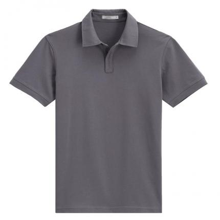 【定制】灰色經典POLO衫定做 男士純棉翻領短袖T恤衫