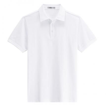 【定制】白色POLO衫定做，原身布衣領(lǐng)免費(fèi)設(shè)計(jì)效果圖